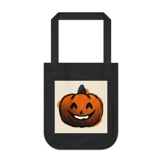 Spooky Smiley - Organic Canvas Tote Bag