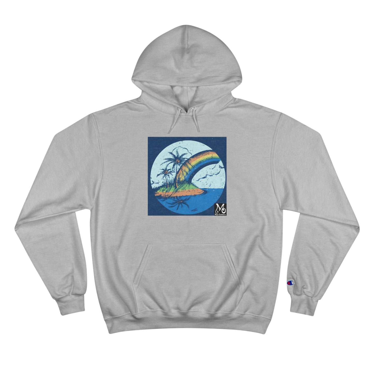 Rainbow Horizon Island - Champion Hoodie