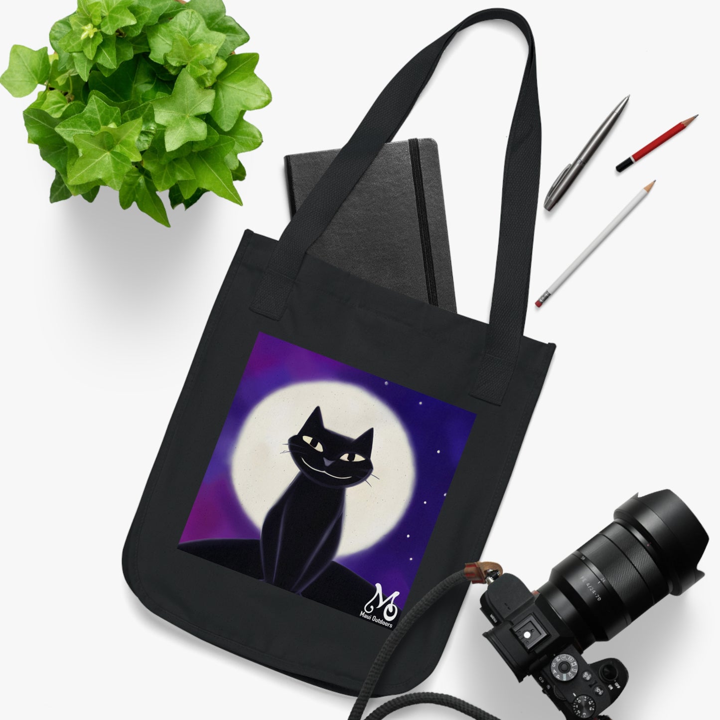 Midnight Hiss - Organic Canvas Tote Bag