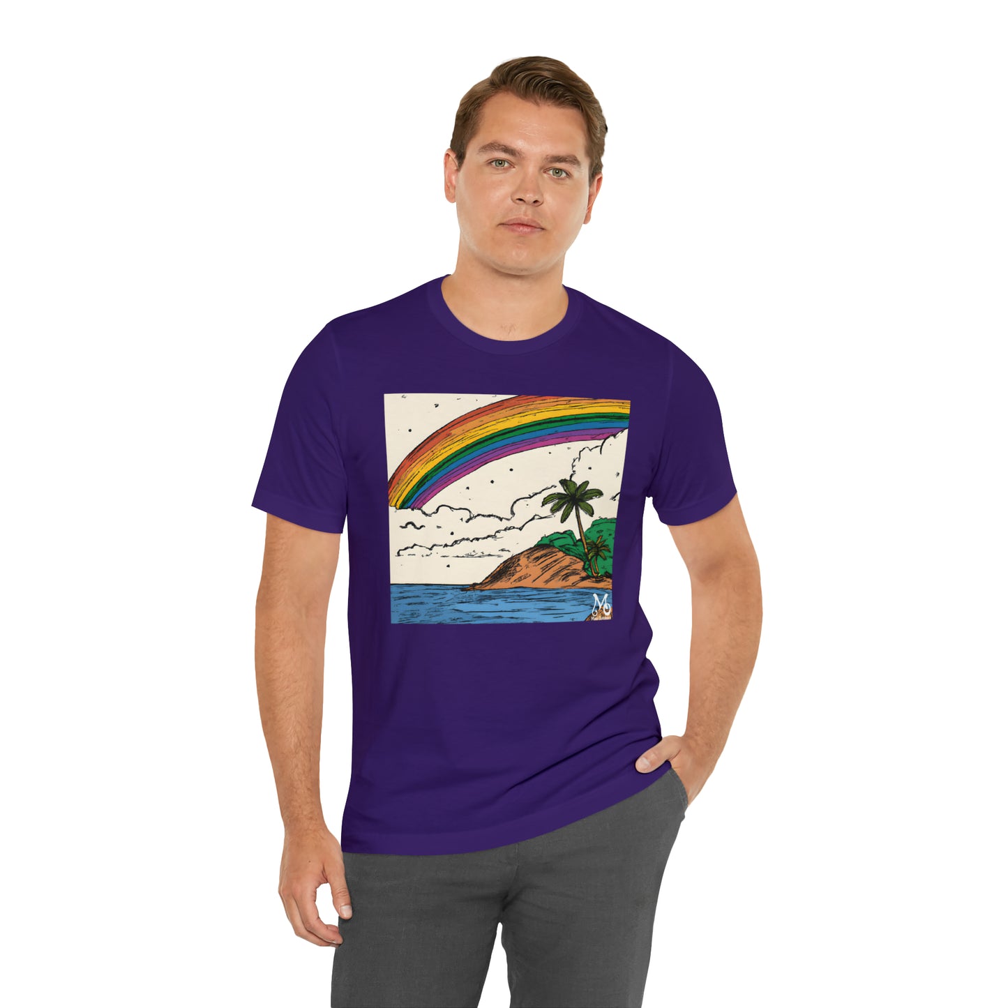 Rainbow Aloha Island - T-shirt