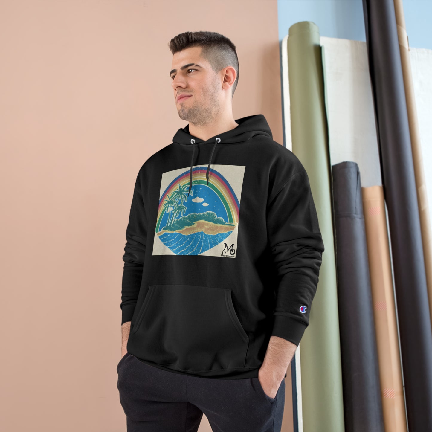 Rainbow Hula - Champion Hoodie