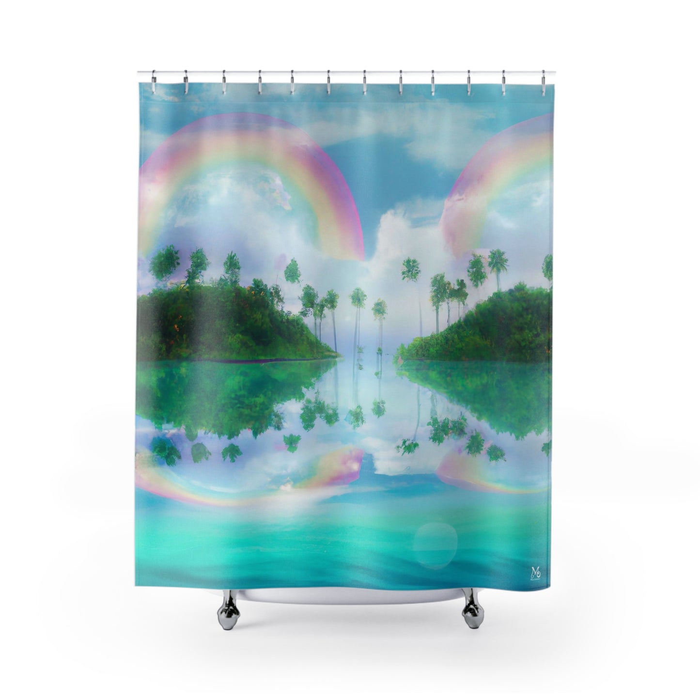 Heavenly Promise Over Paradise - Shower Curtain