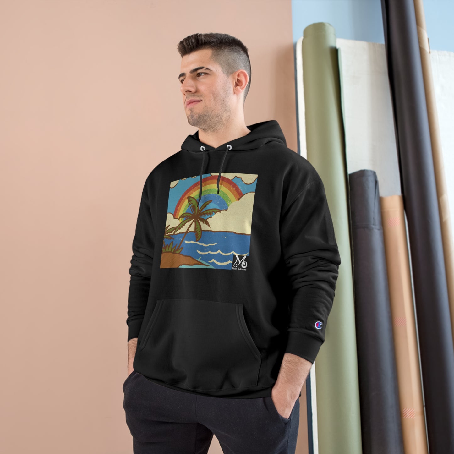 Rainbow Vista Island IV - Champion Hoodie