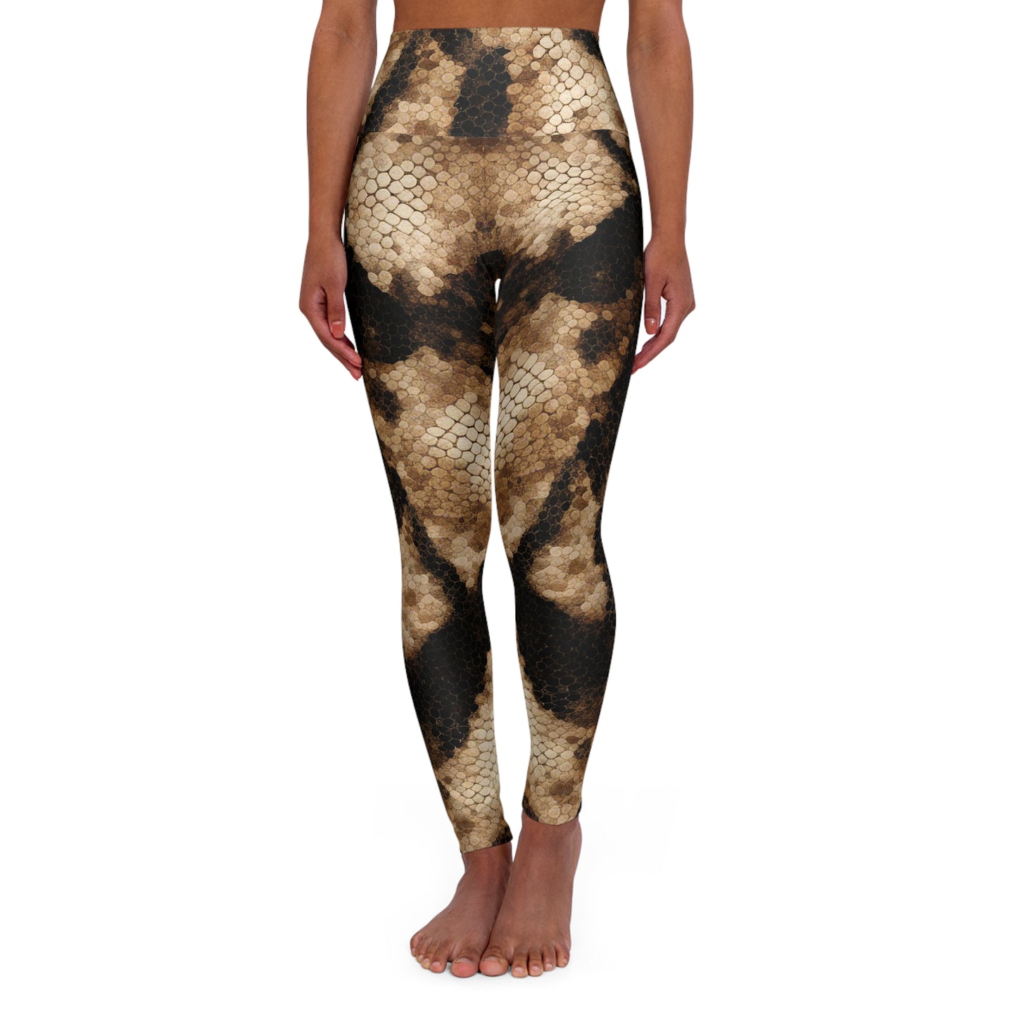 Rattlesnake Skin Print - Yoga Pants