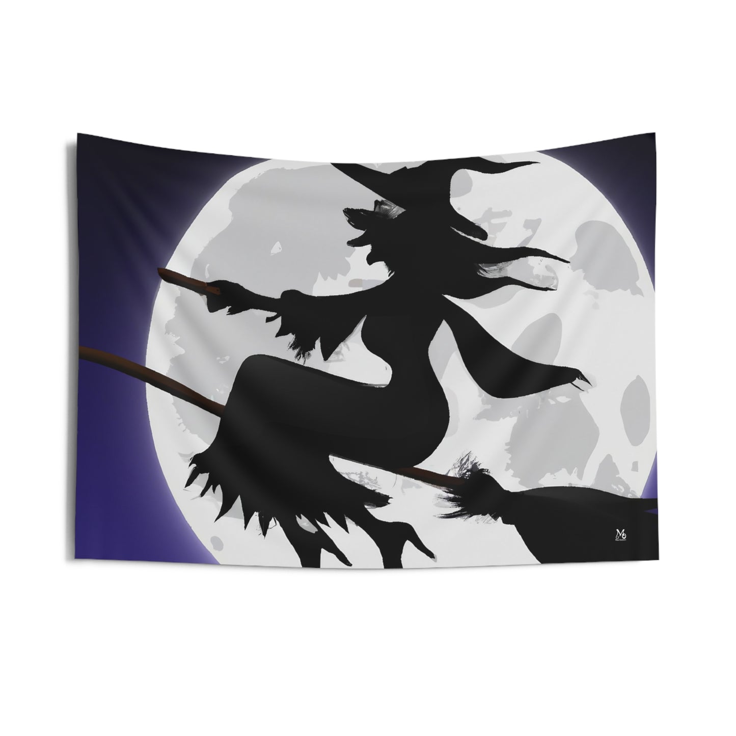 Wanda the Witchy Broomrider - Halloween Tapestry