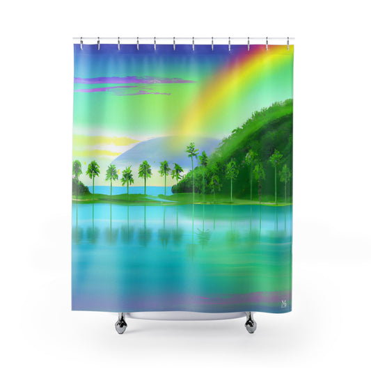 Rainbow Haven Bliss - Shower Curtain