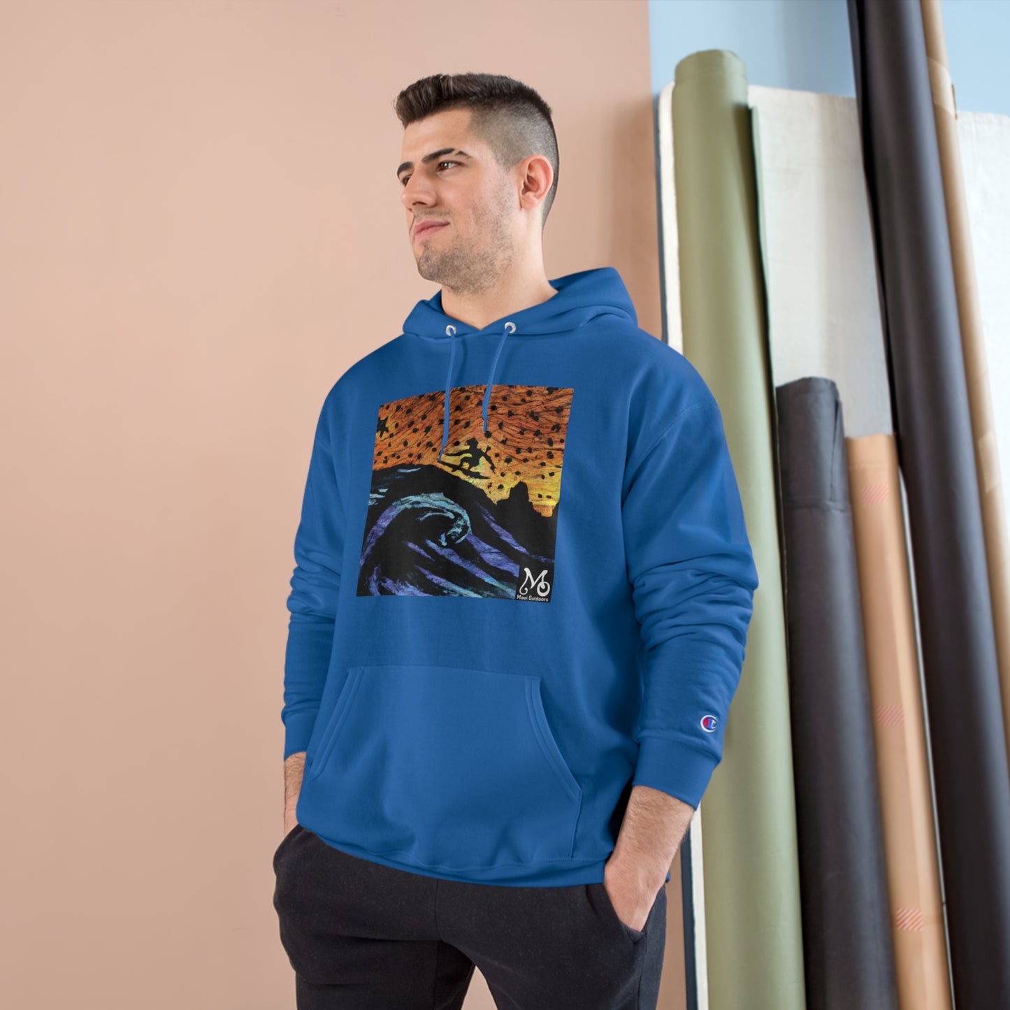 A Surfer's Eternal Flight - Champion Hoodie