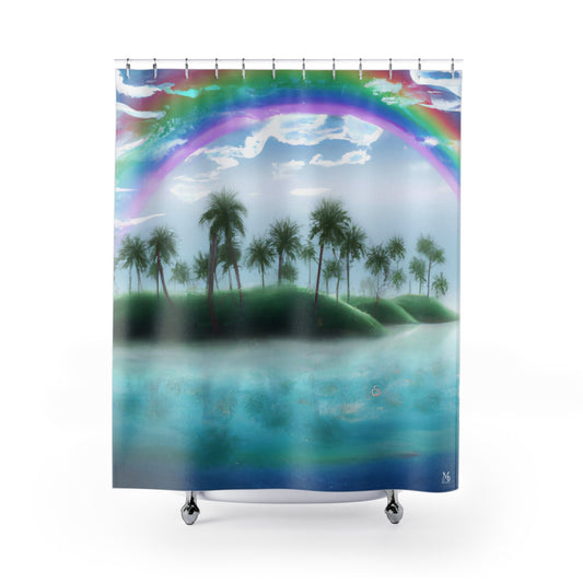 Rainbow Oasis - Shower Curtain