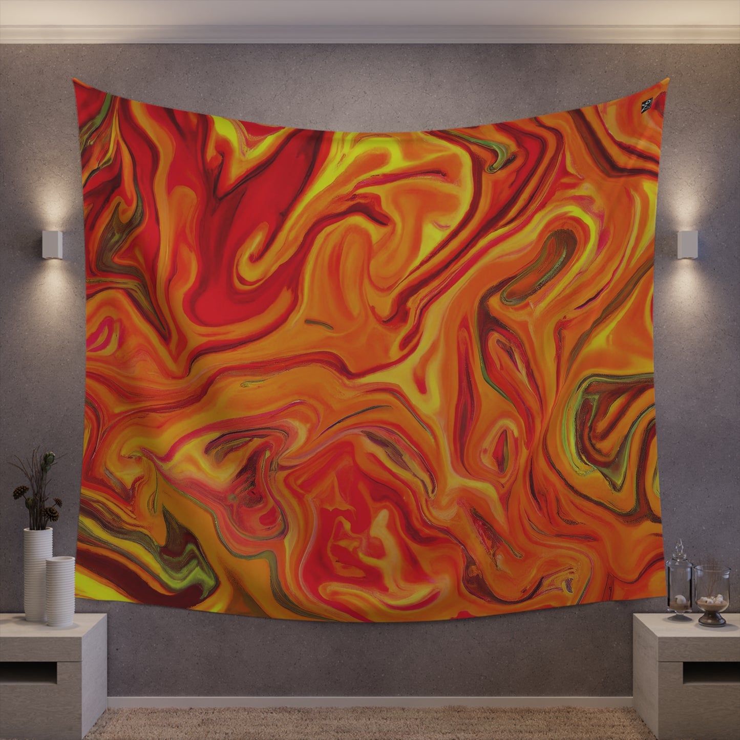 Flashy Lava Flow - Tapestry