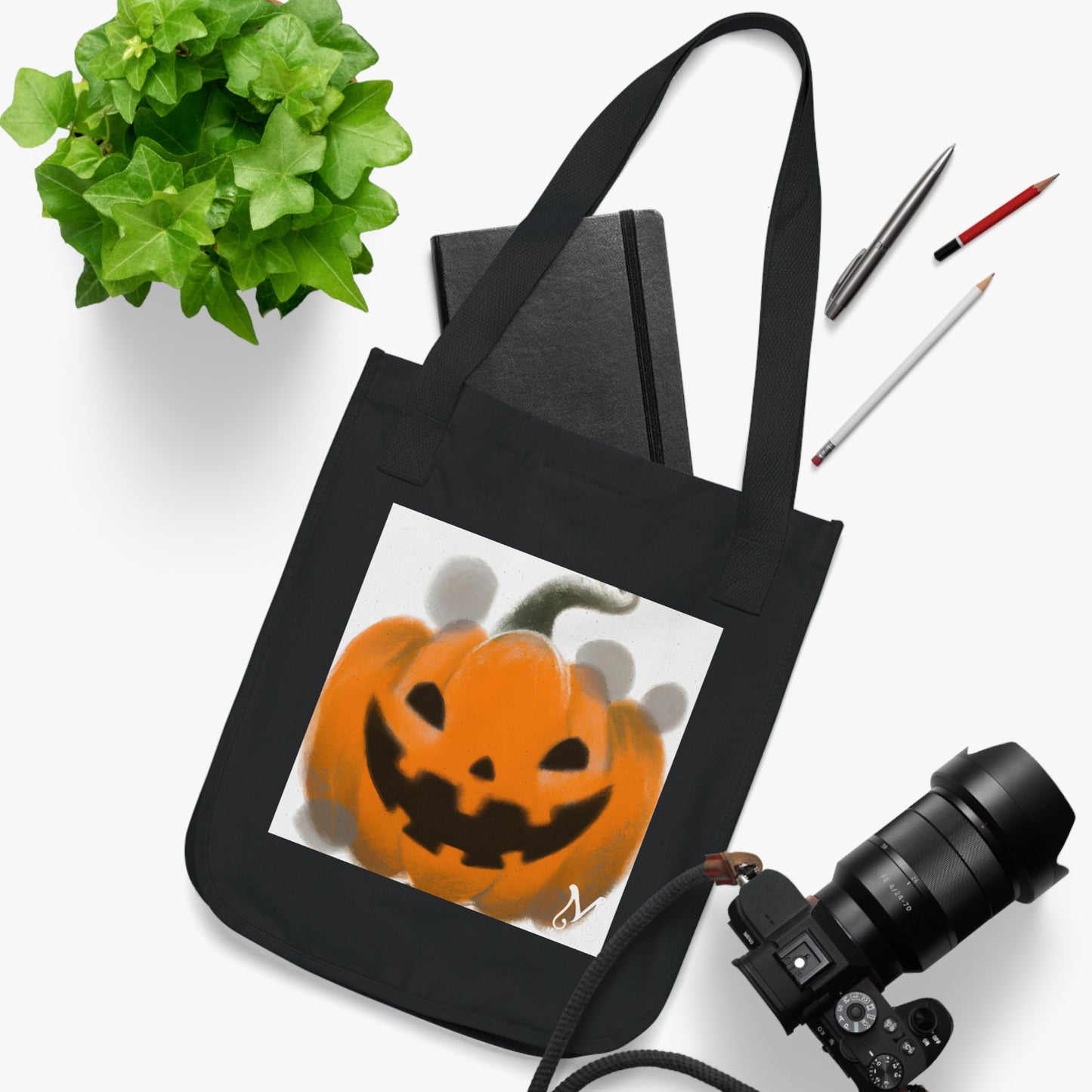 Grim gourd - Organic Canvas Tote Bag