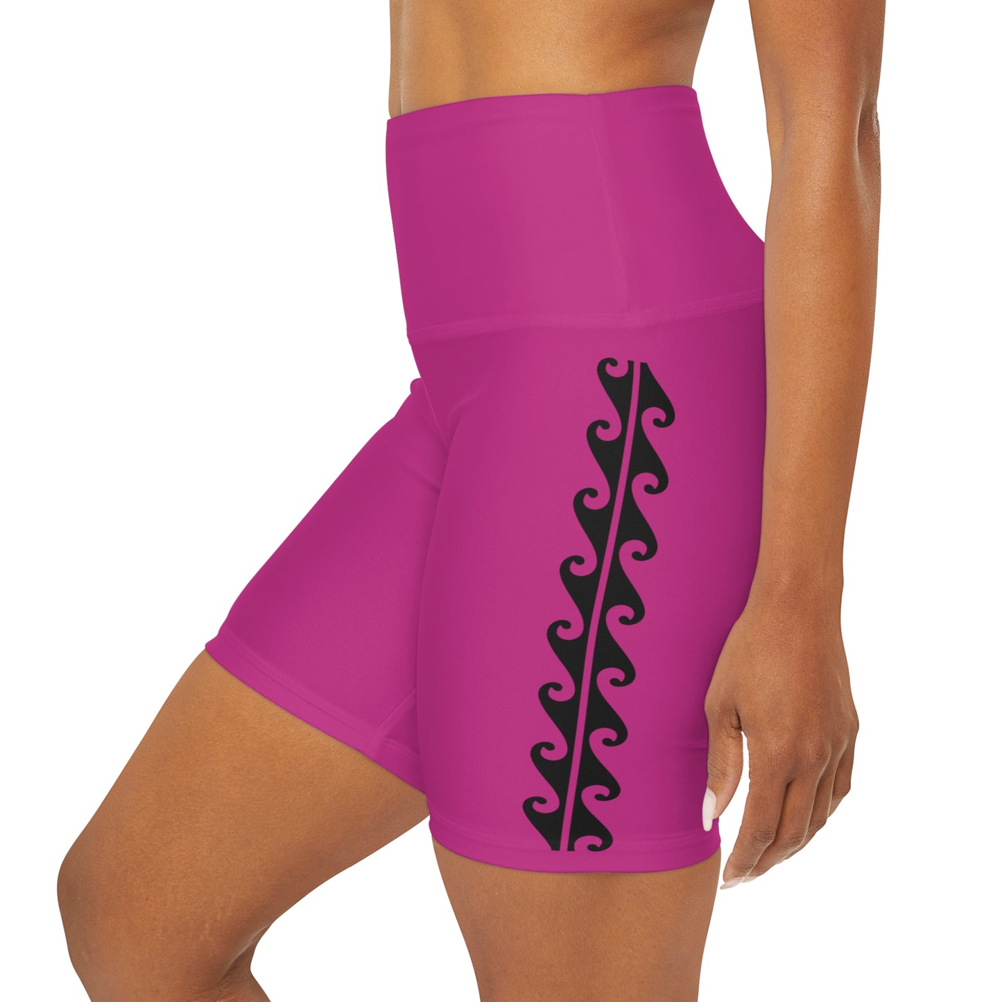 Maui Outdoors Tribal III - High Waisted Yoga Shorts