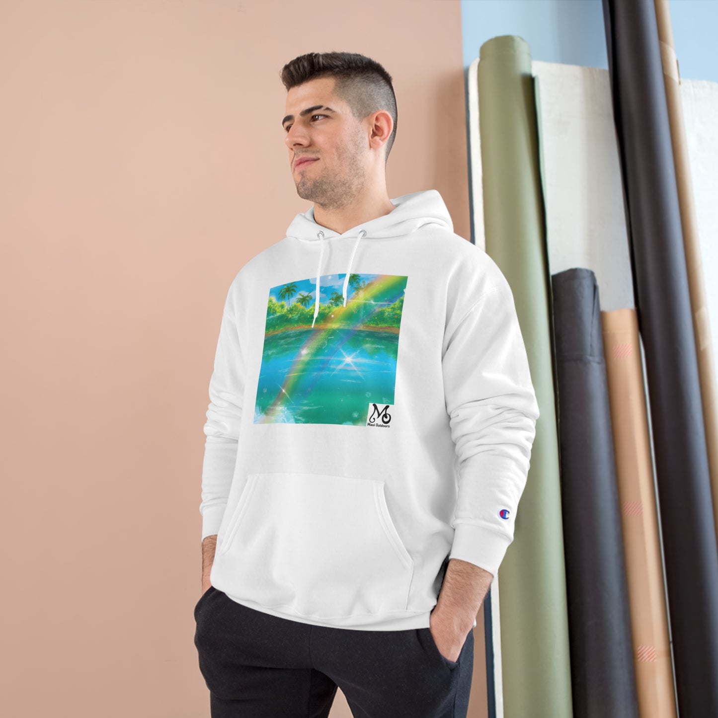 Lush Lagoon Vista - Champion Hoodie