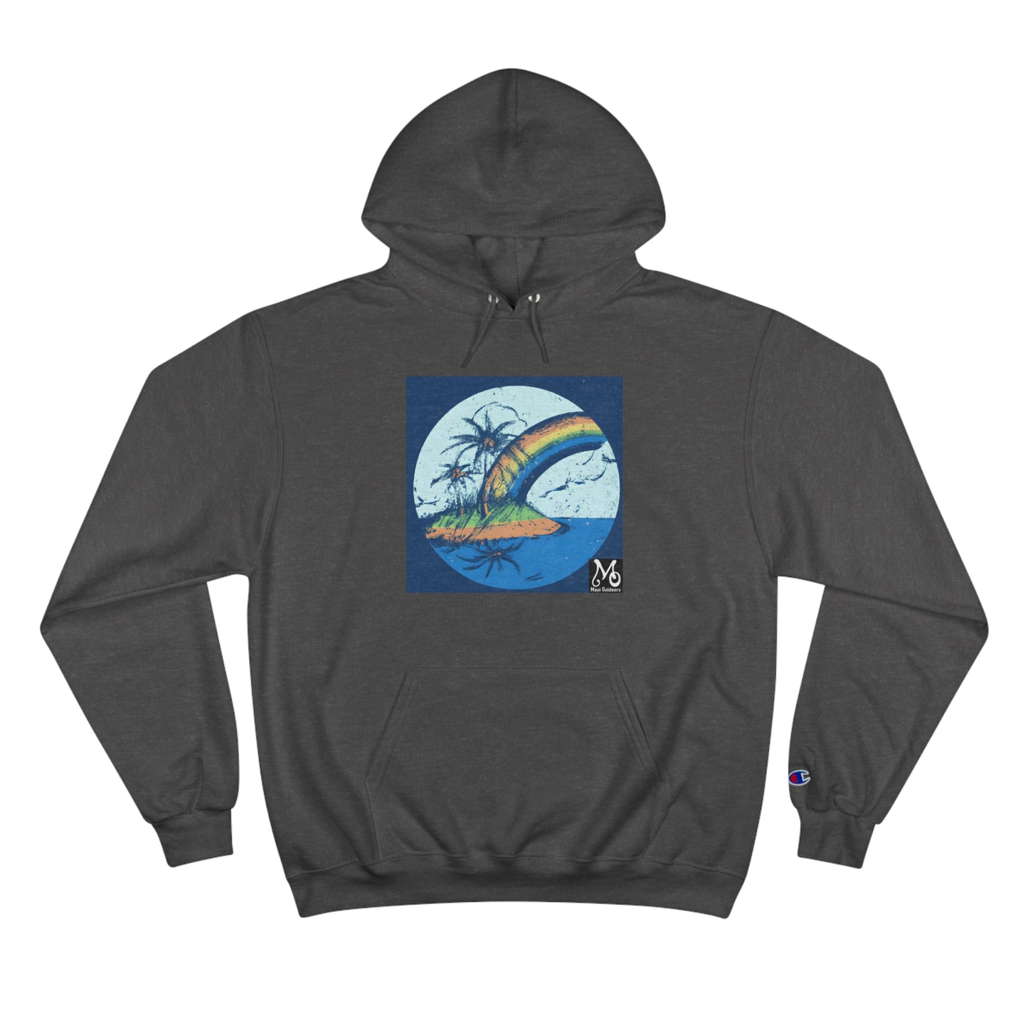 Rainbow Horizon Island - Champion Hoodie