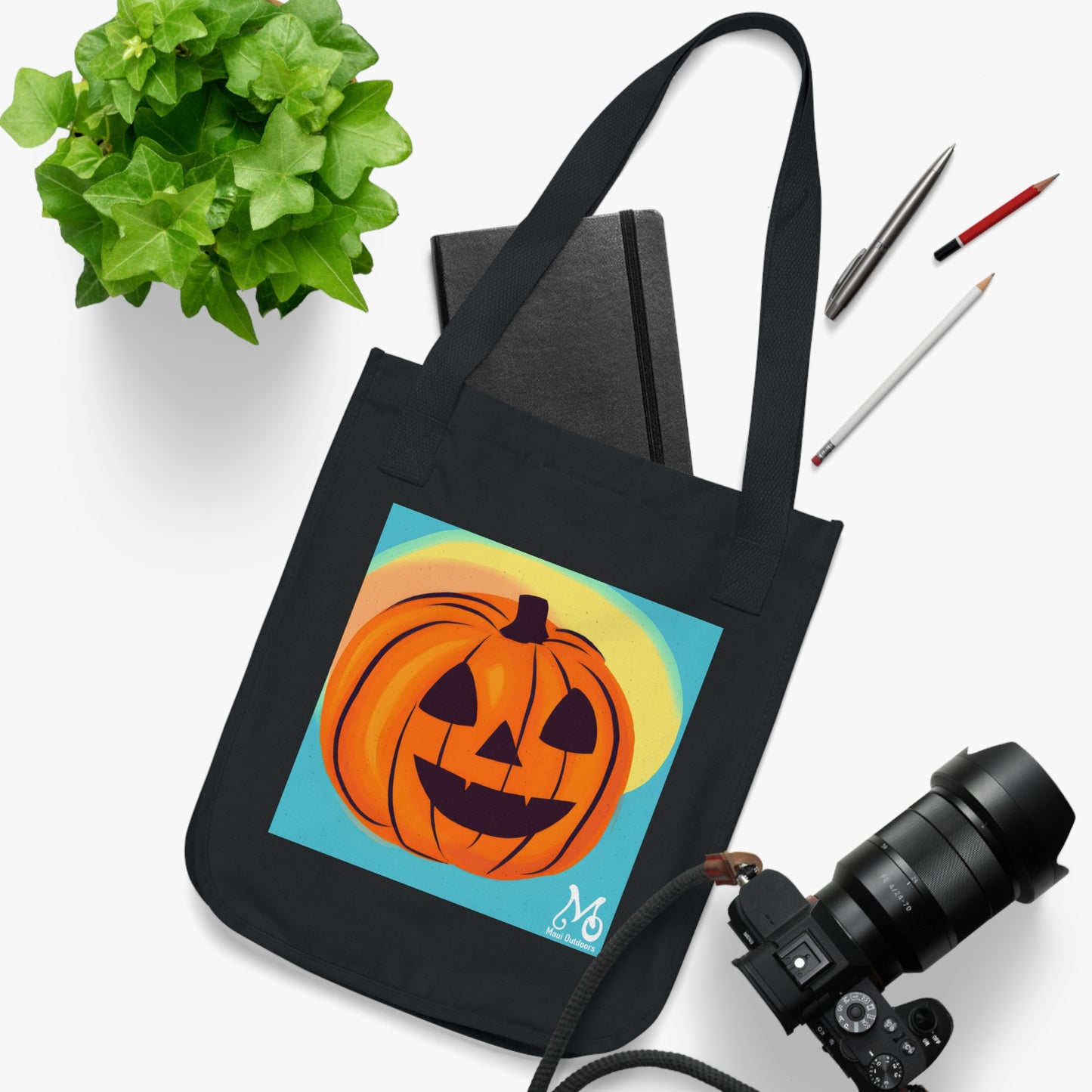 Spooky Stumpkin - Organic Canvas Tote Bag