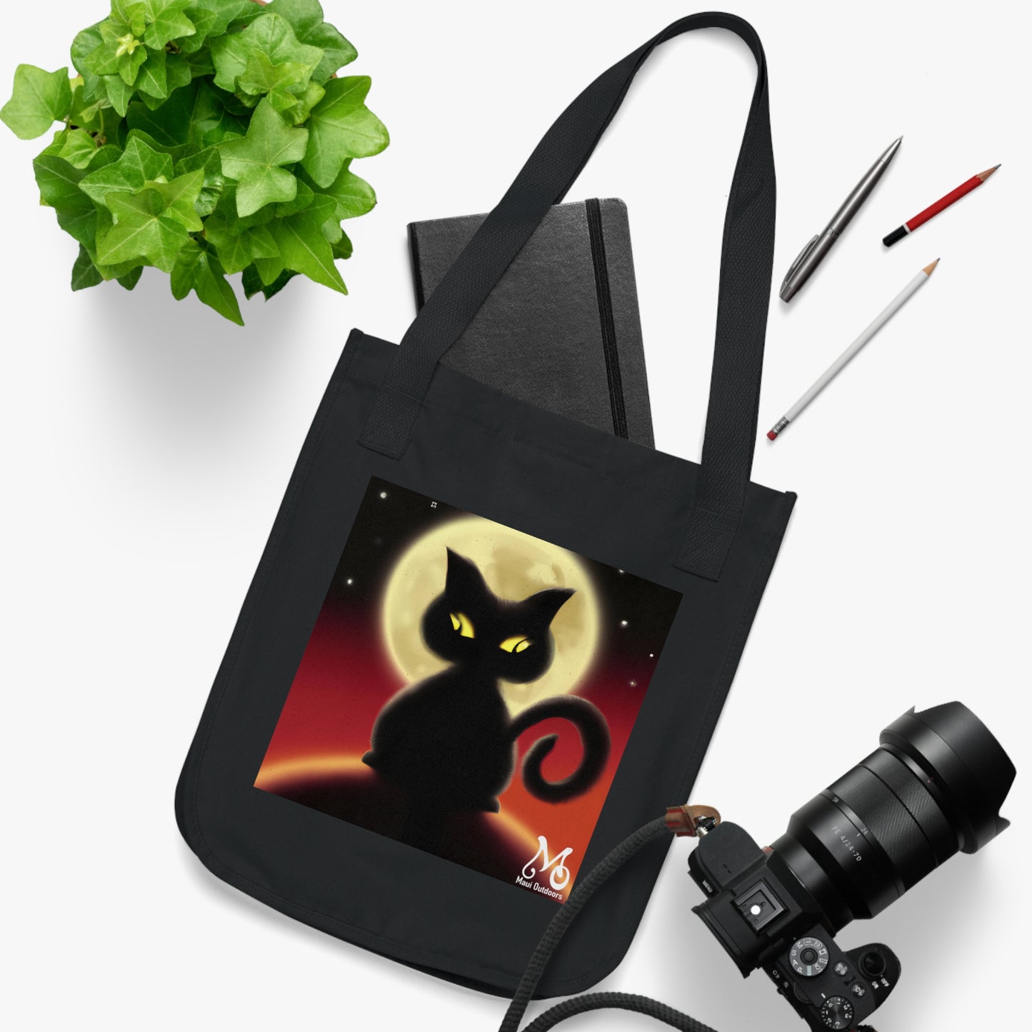 Shadow Paws - Organic Canvas Tote Bag