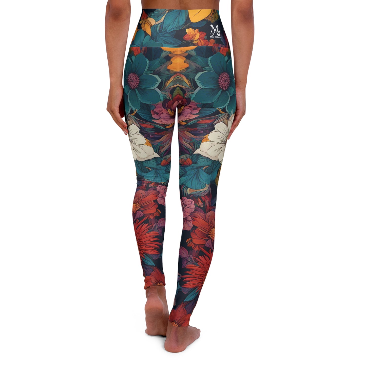 Hinahina Flower - Yoga Pants