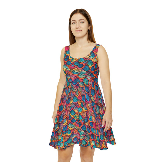 Fish Scale - Women's Skater Dress