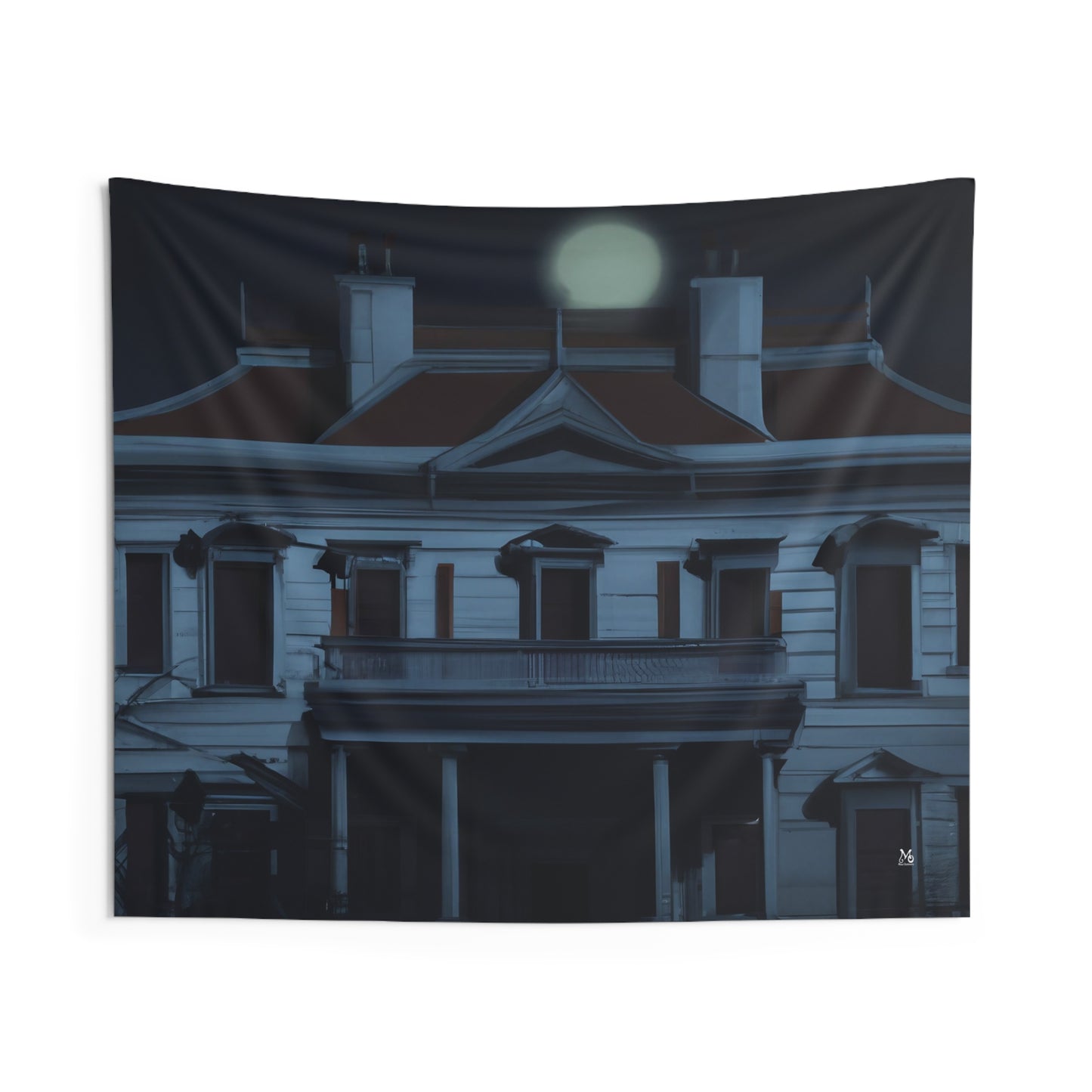 The Ghostly Manor - Halloween Tapestry