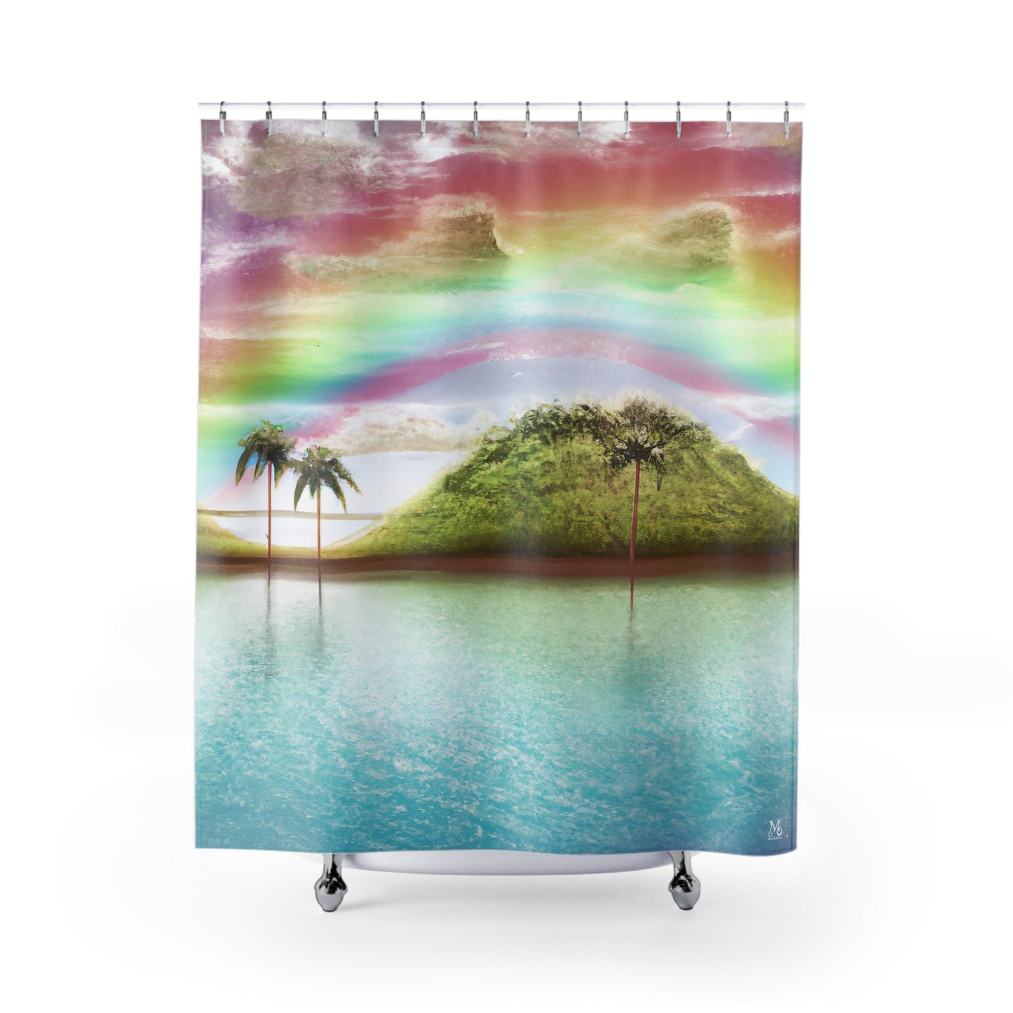 Rainbow Oasis - Shower Curtain