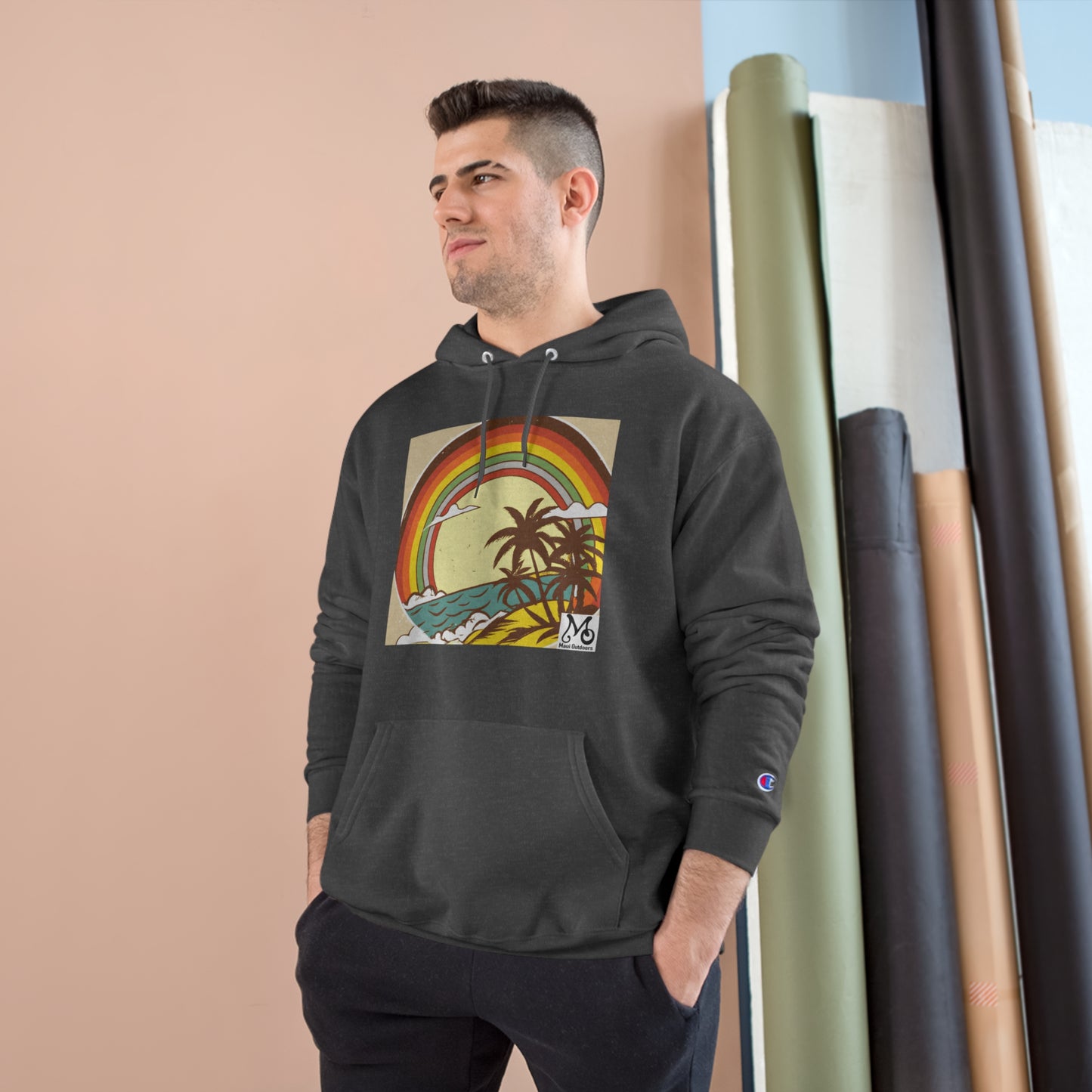 Rainbow Vista Island - Champion Hoodie