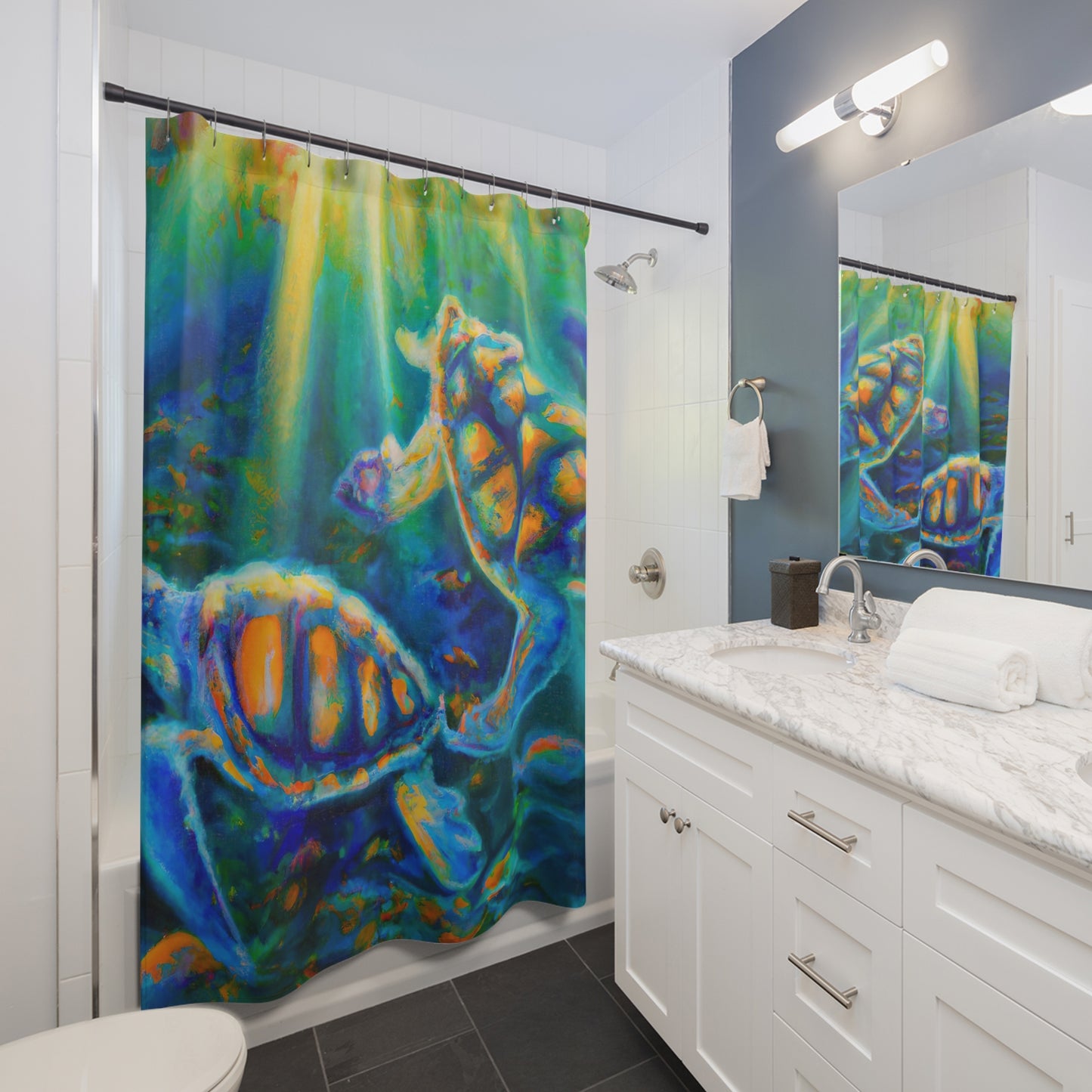 Kahului Ollohu Reef - Shower Curtain