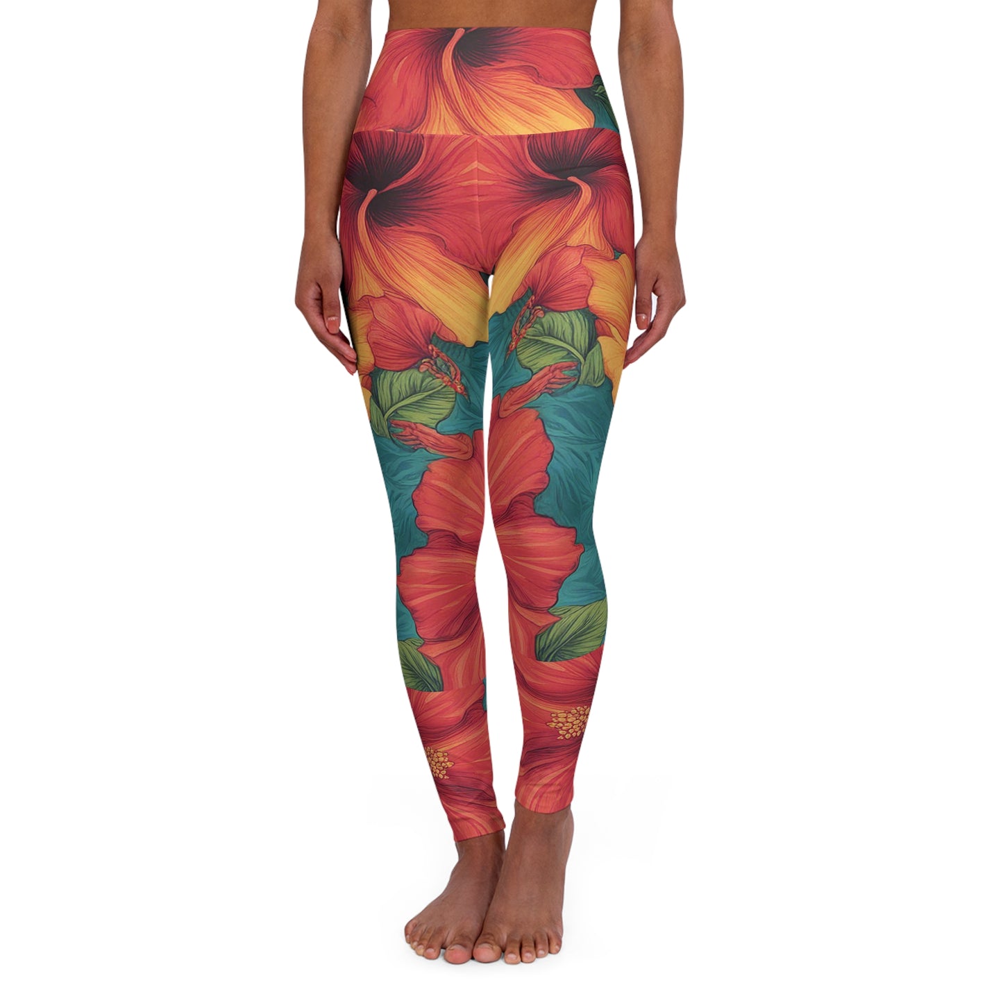 Hibiscus I - Yoga Pants