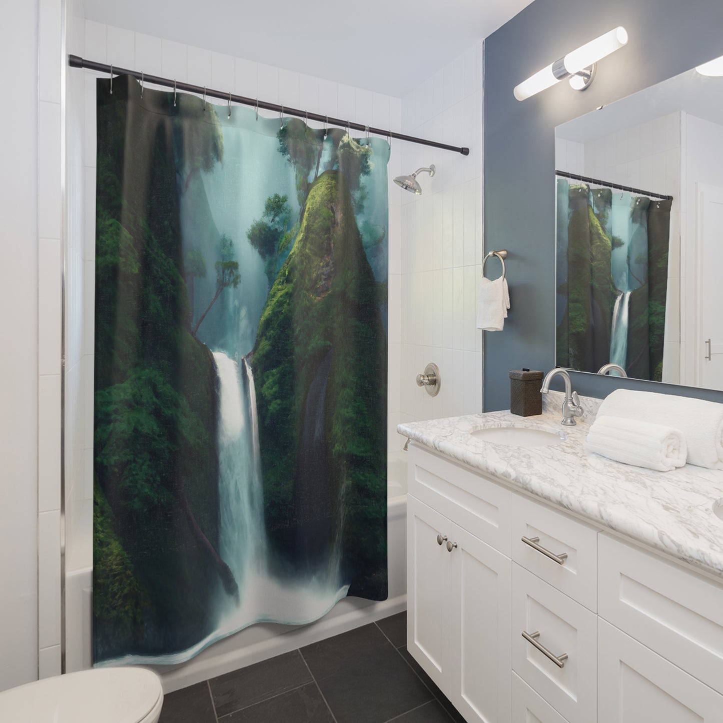 Wailuaāhihi Falls - Shower Curtain