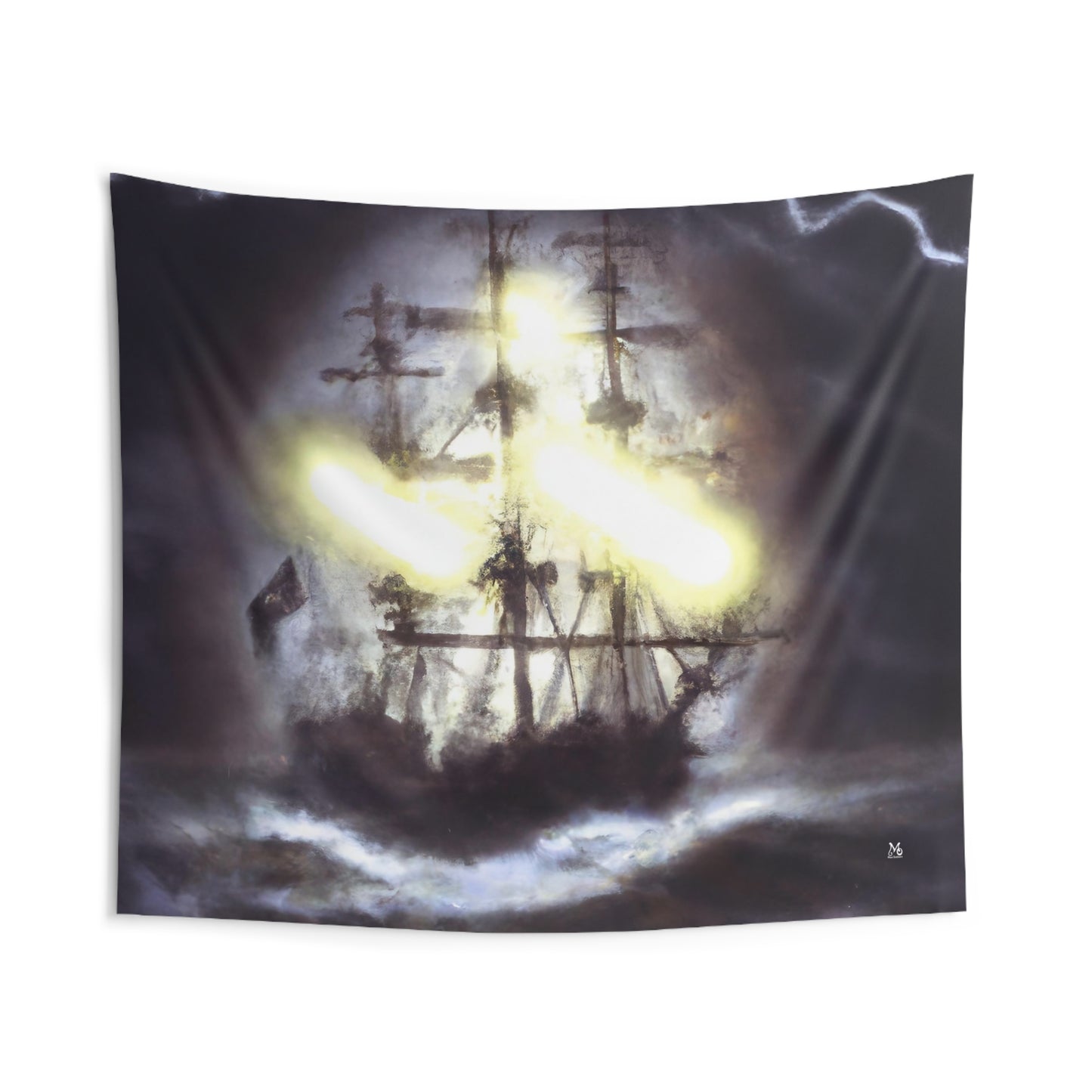 Ghostly Galleon - Halloween Tapestry