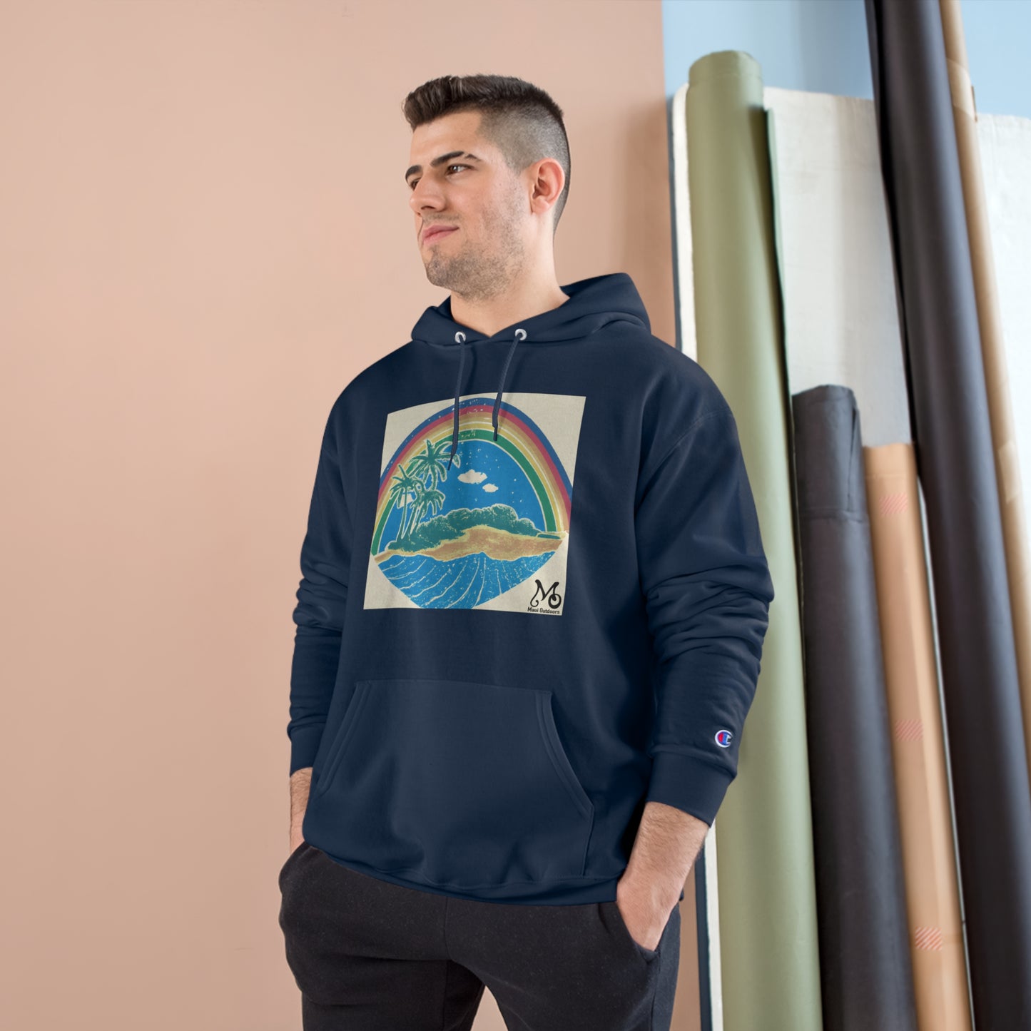 Rainbow Hula - Champion Hoodie