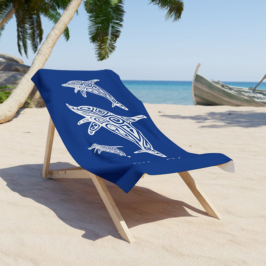 Dolphin Tribal - Beach Towel