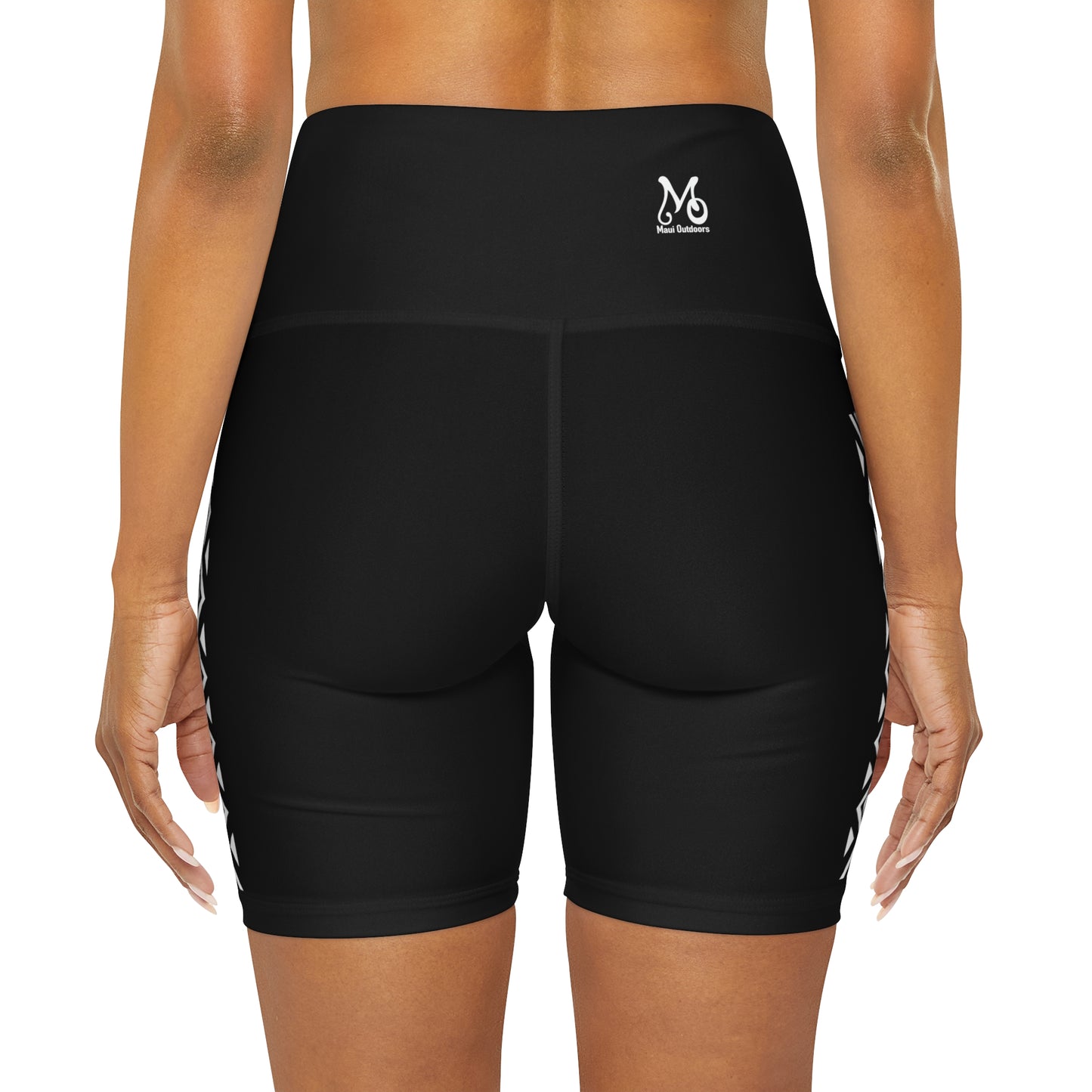 Maui Outdoors Tribal II - High Waisted Yoga Shorts