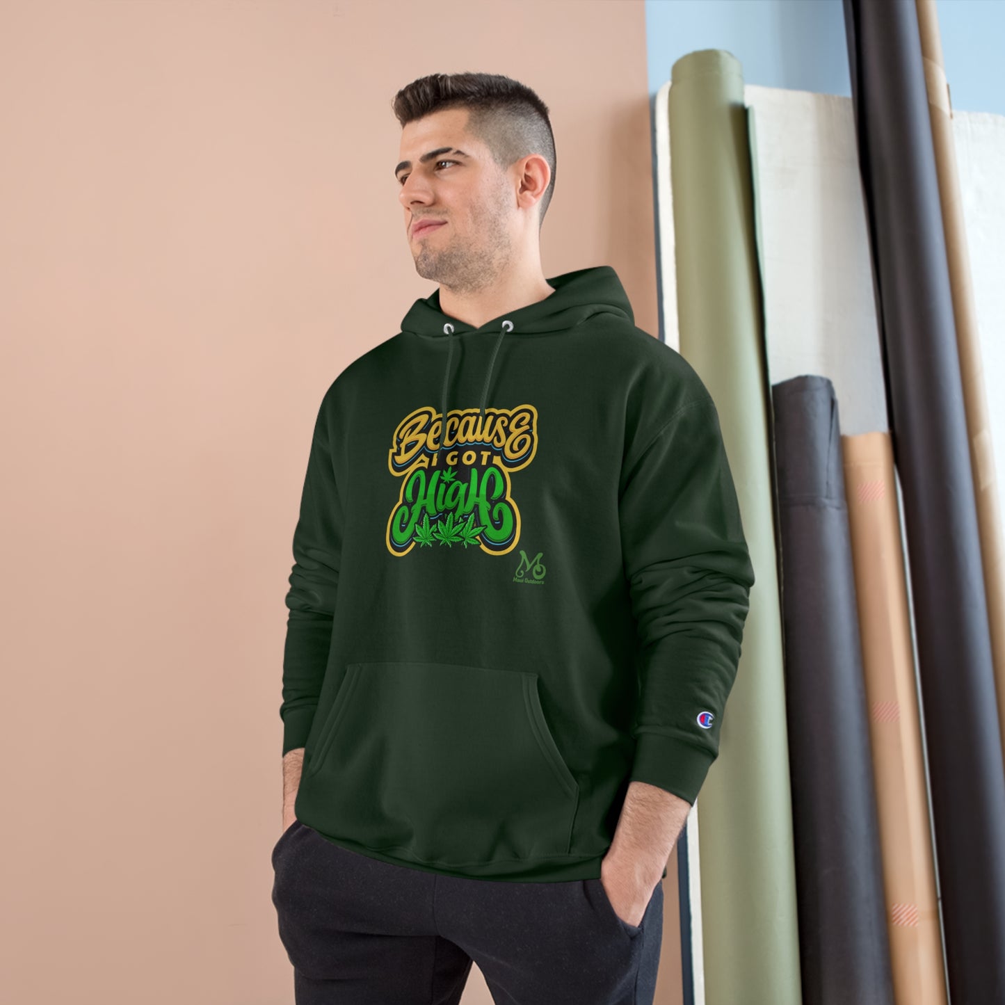 Because Its 420 - Champion Hoodie