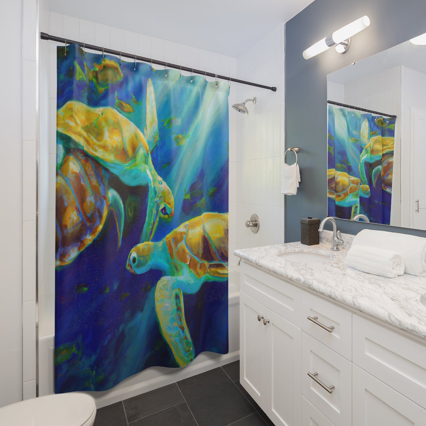 Kaupuulaōlua reef - Shower Curtain