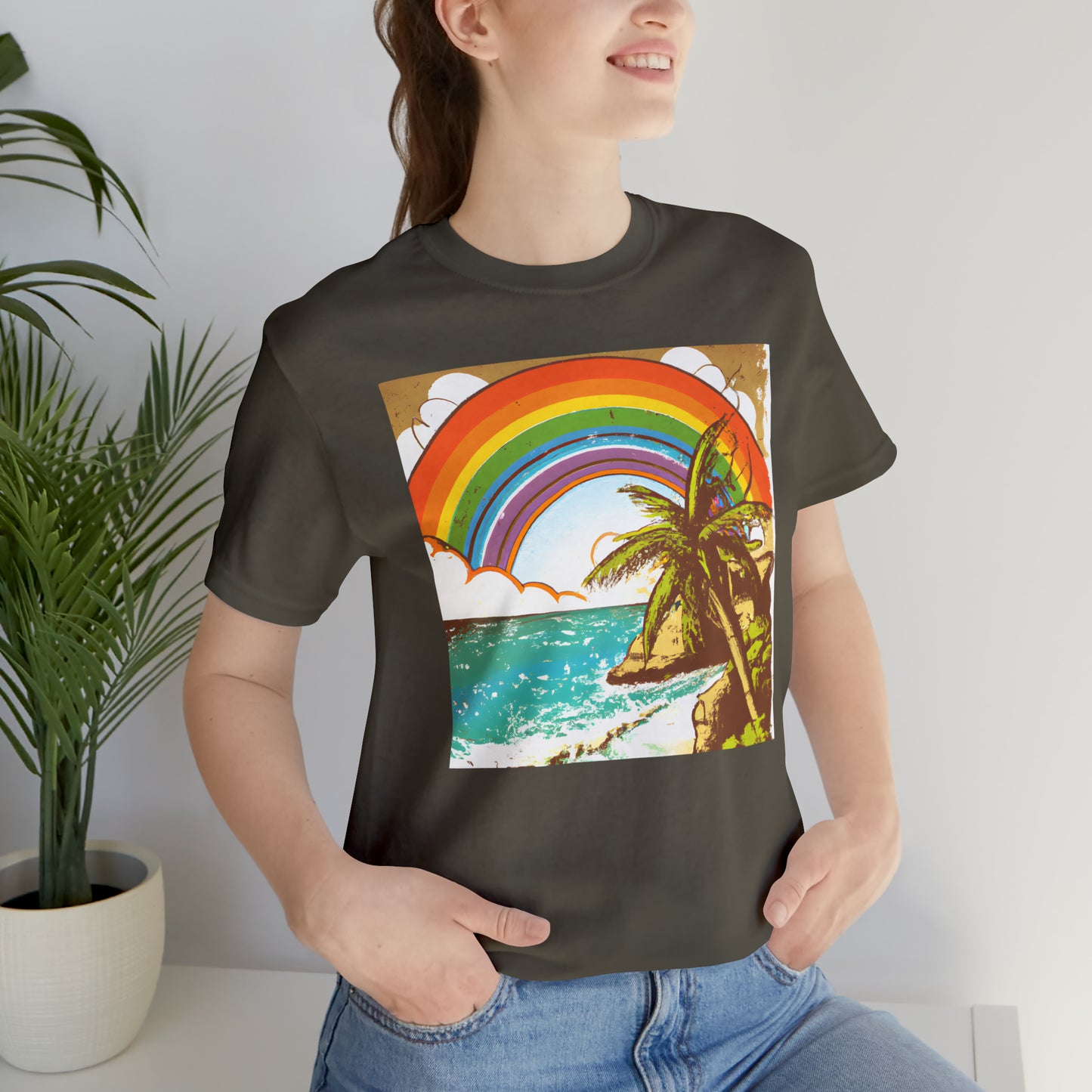 Rainbow Glimmer Island - T-shirt