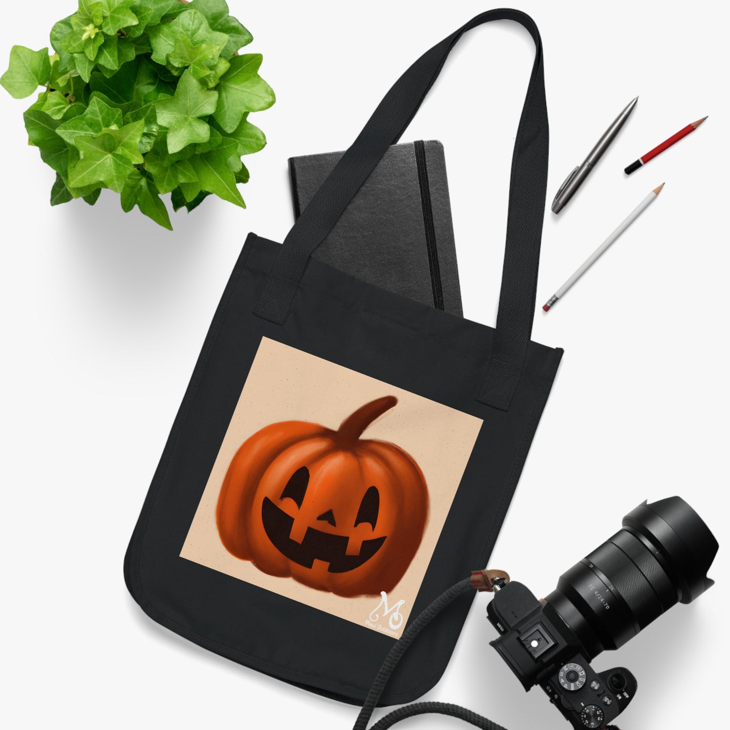 Spook-o-Lantern - Organic Canvas Tote Bag