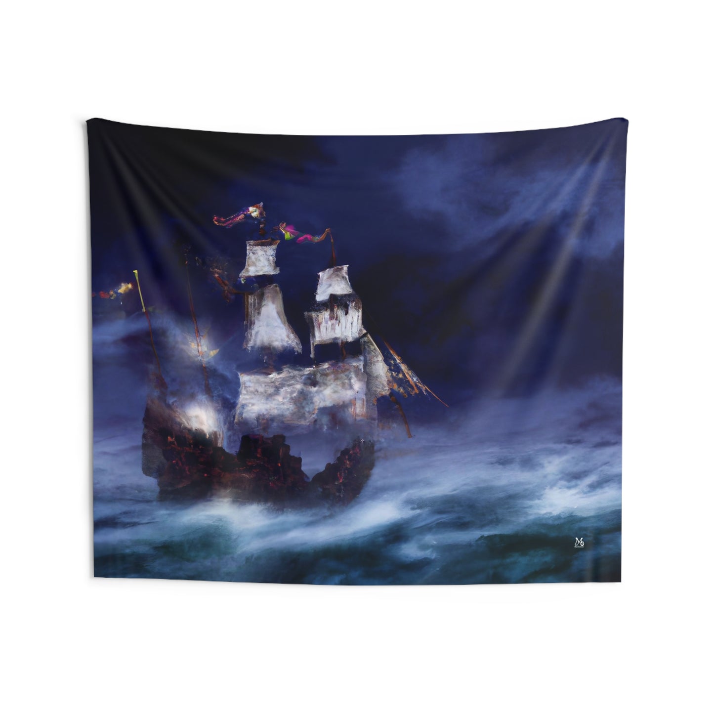 Ghost of the Cutlass Reef - Halloween Tapestry