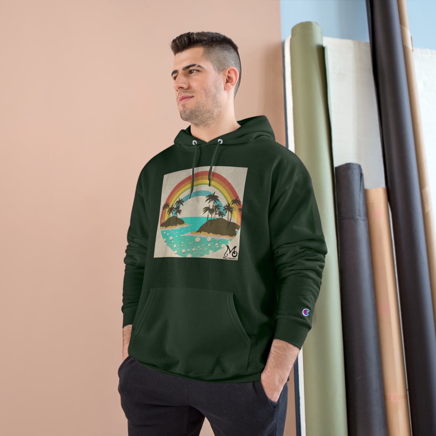 Rainbow Sands Isle - Champion Hoodie