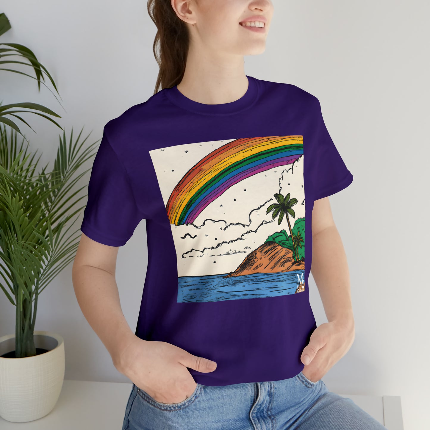 Rainbow Aloha Island - T-shirt