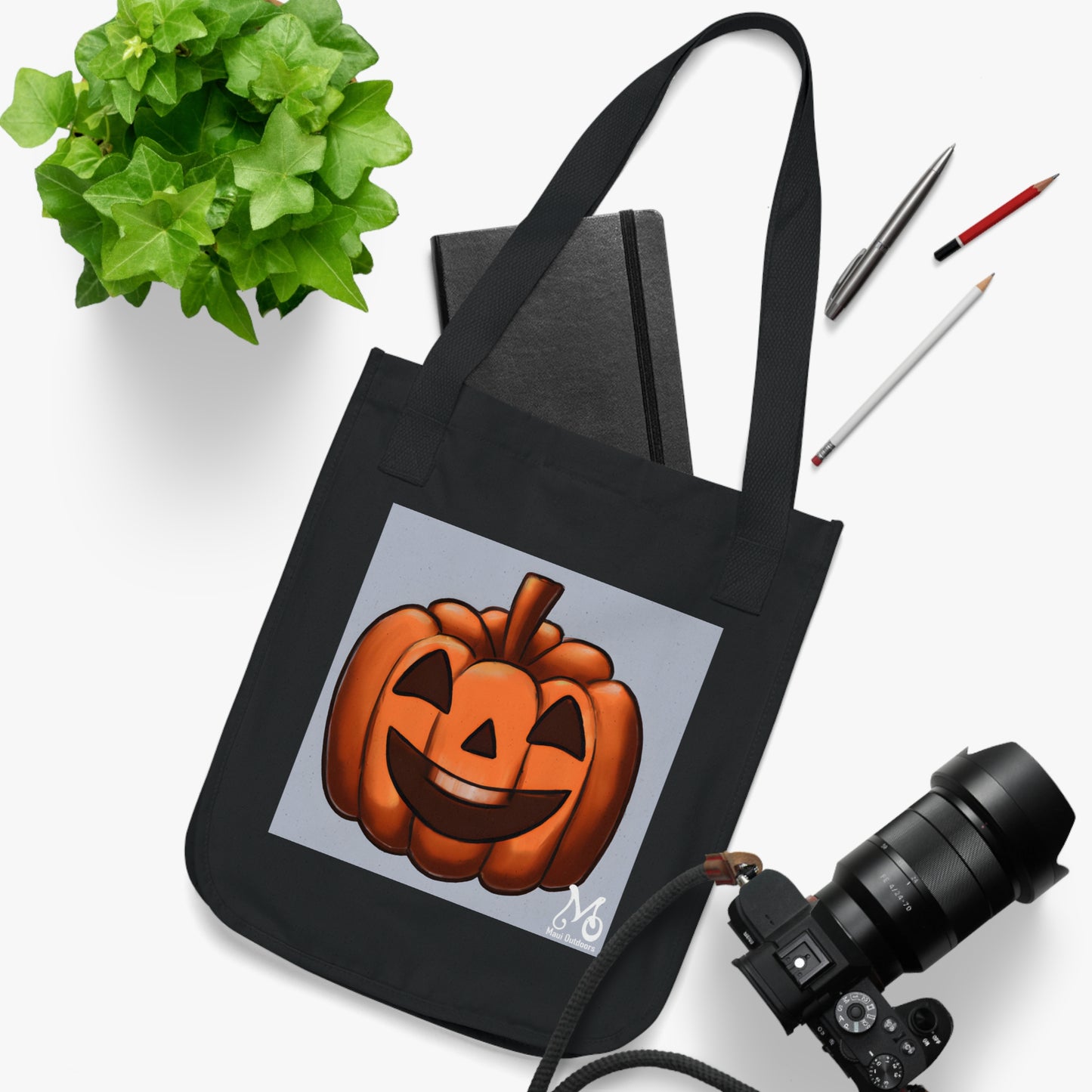 Spooky Boo-lantern - Organic Canvas Tote Bag