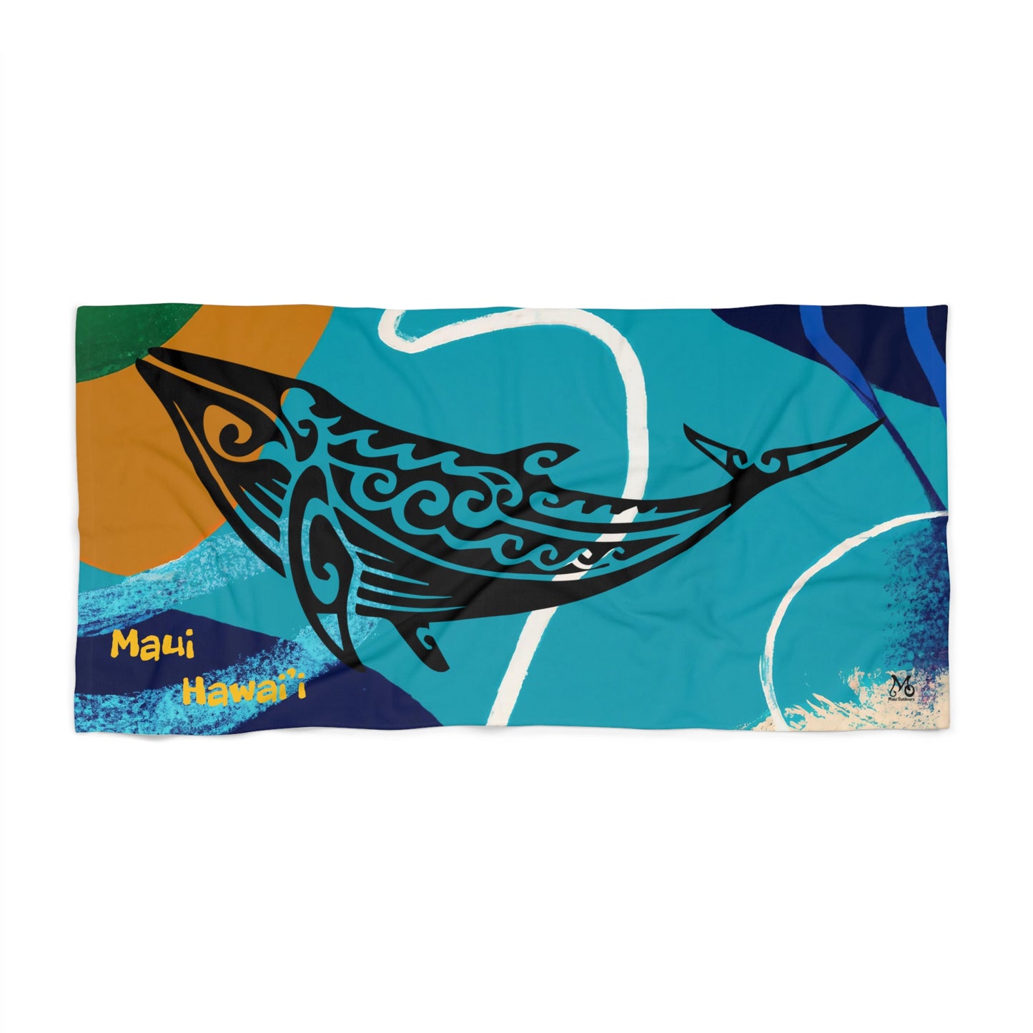 Humpback Whale Tribal - Beach Towel