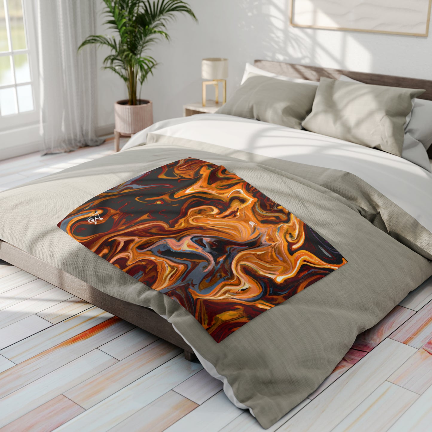 Lava Ripples - Fleece Blanket