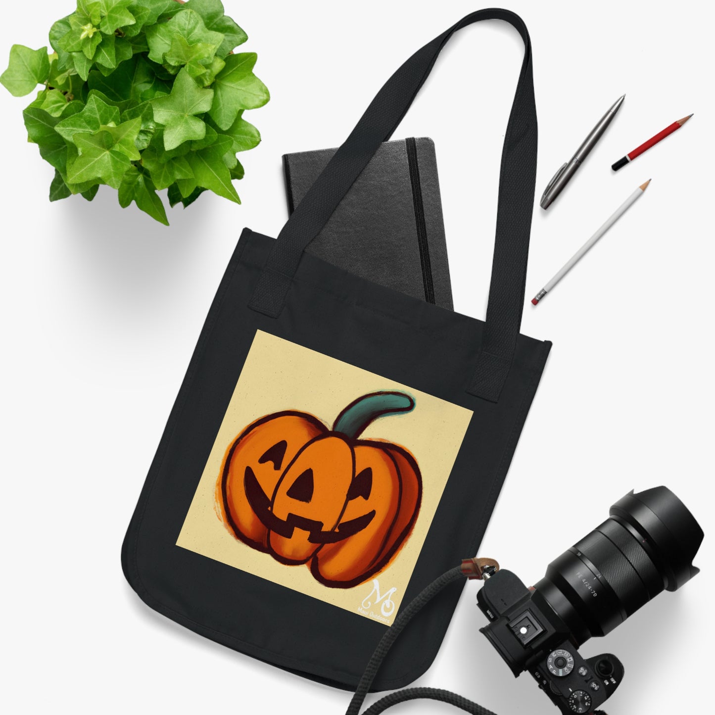 Screaming Pumpkin - Organic Canvas Tote Bag