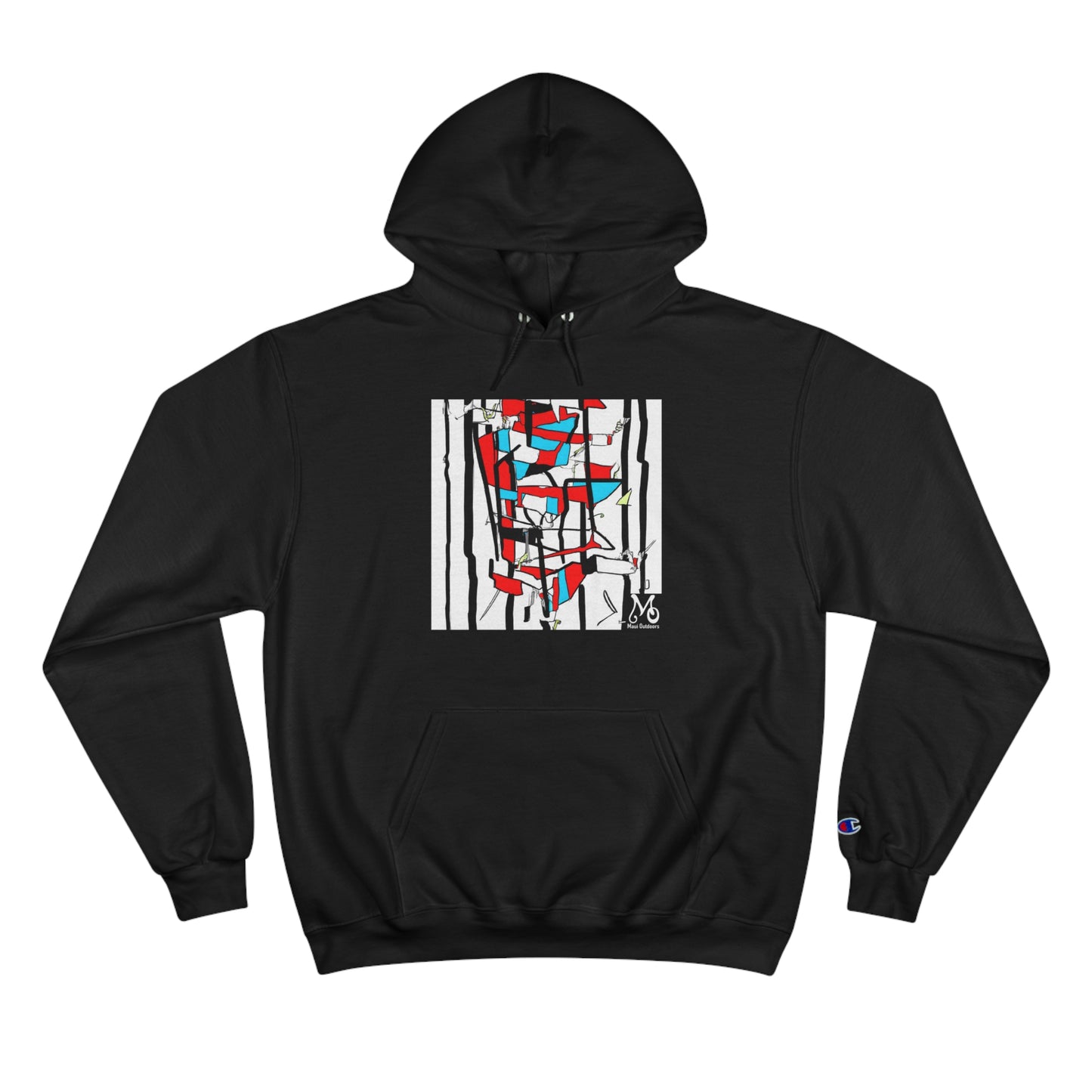 Intersecting Color Layers - Champion Hoodie