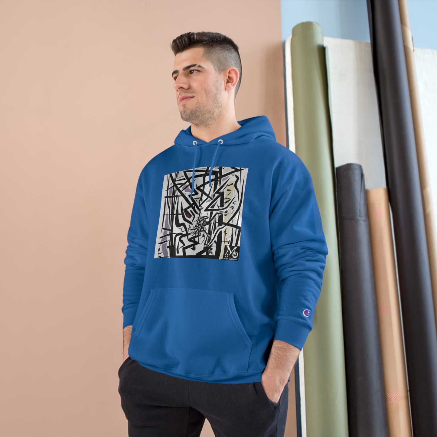 Geometric Aura - Champion Hoodie