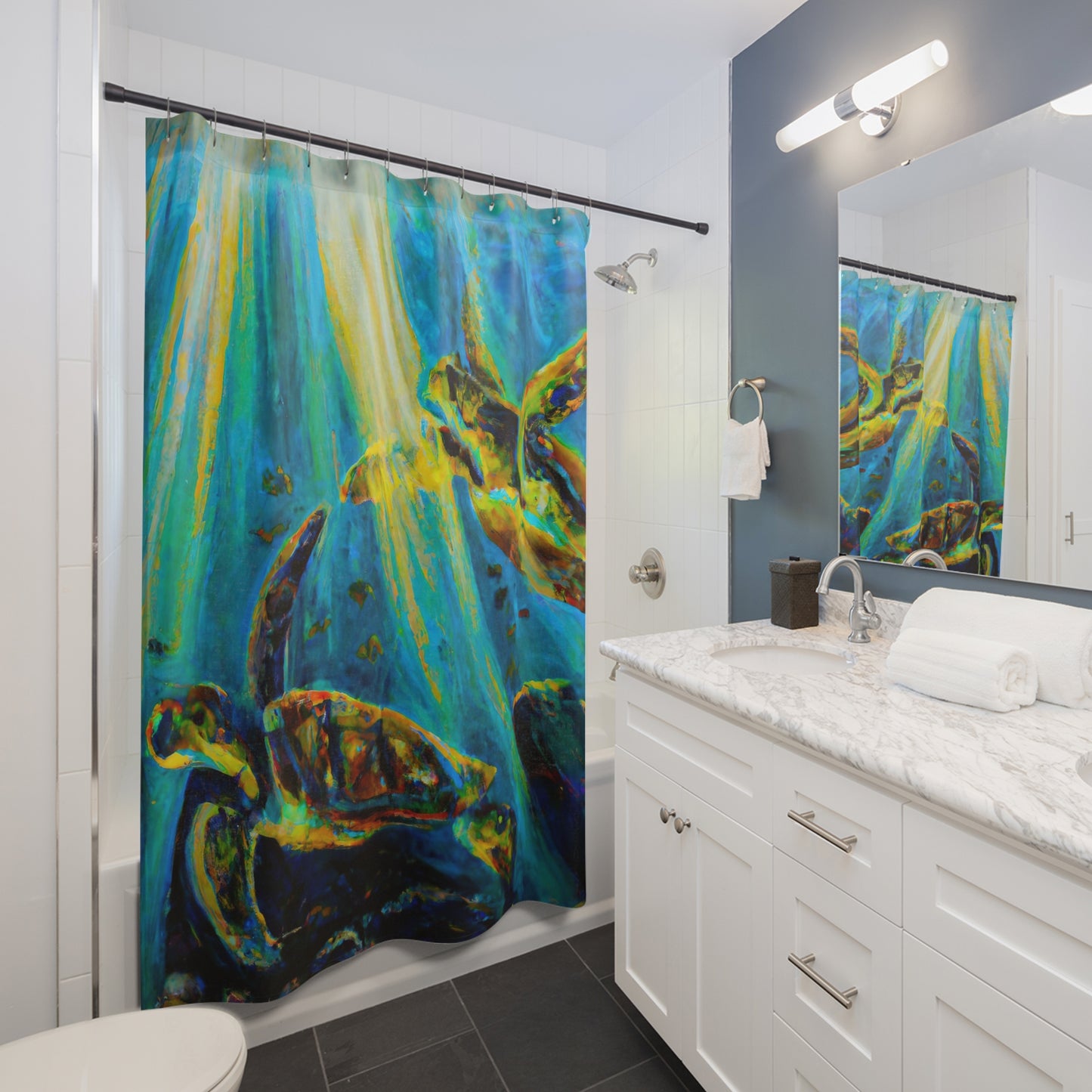 Keala Iki Reef - Shower Curtain