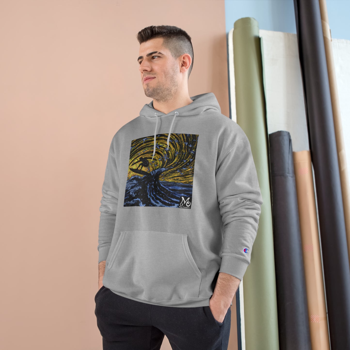 Celestial Surf Ride - Champion Hoodie