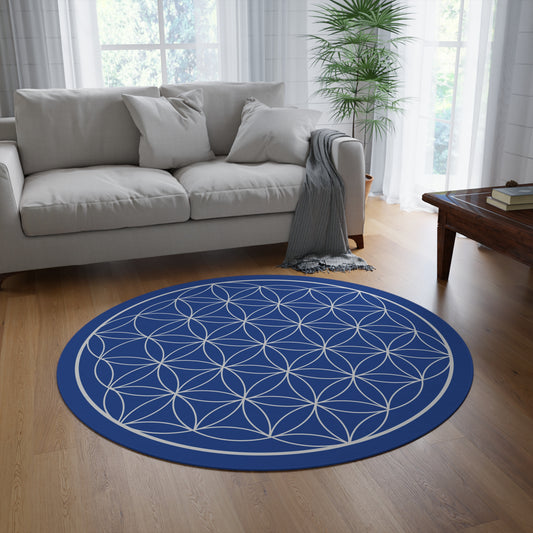 Flower of Life III - Round Rug