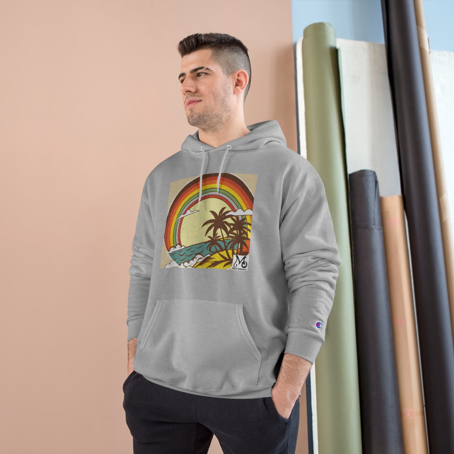 Rainbow Vista Island - Champion Hoodie