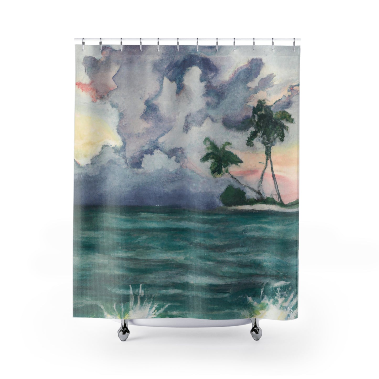 Kahalawai Beach - Shower Curtain