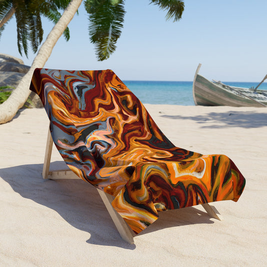 Lava Ripples - Beach Towel